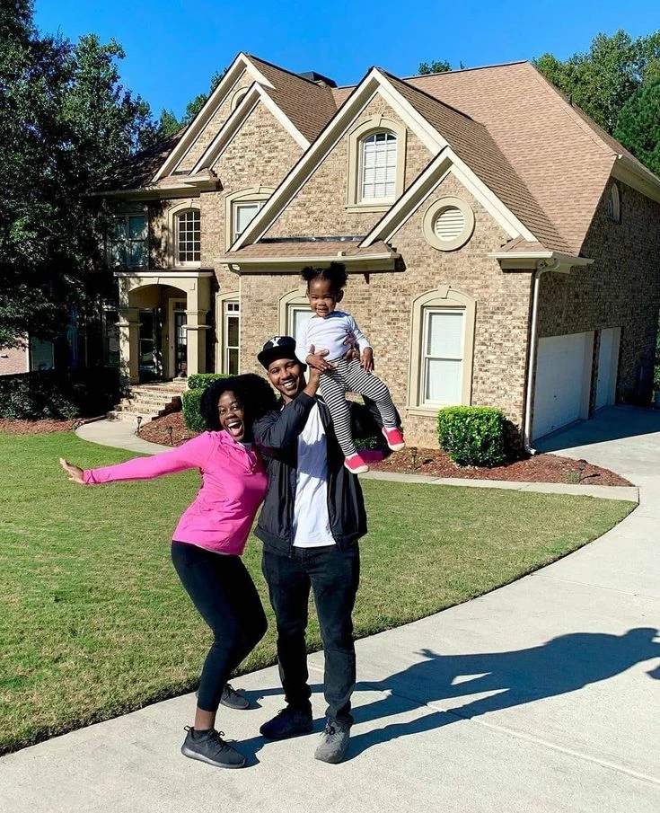 Happy home owners